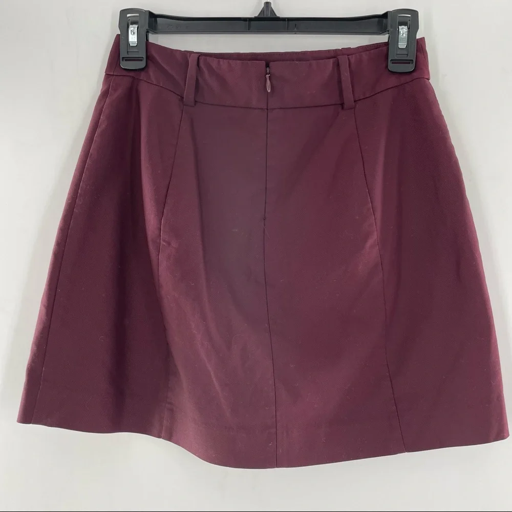 Express maroon mini skirt size 2